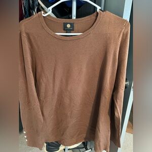 JM collection brown sweater
